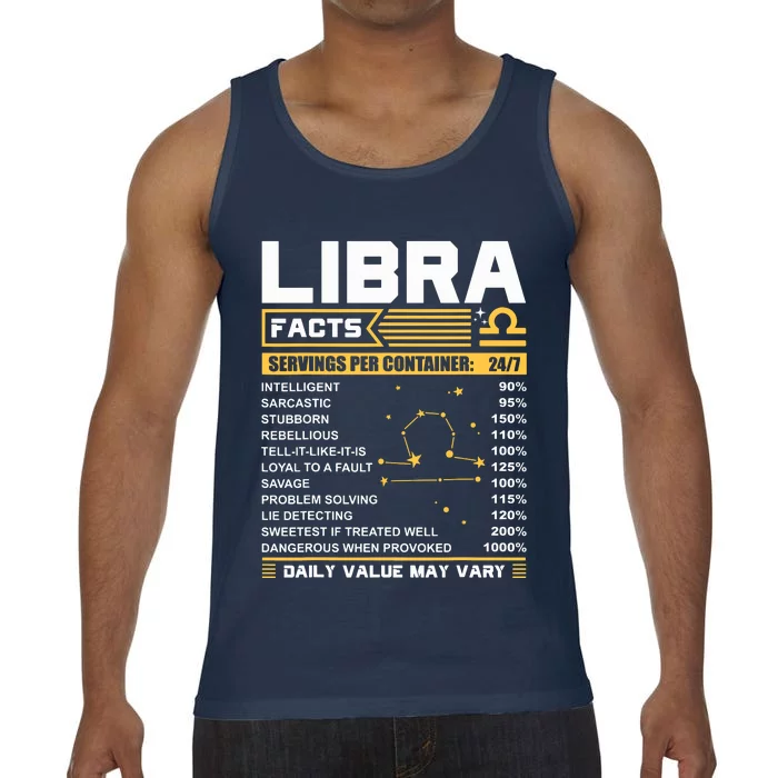 Libra Birthday Gifts Libra Facts Funny Comfort Colors® Tank Top