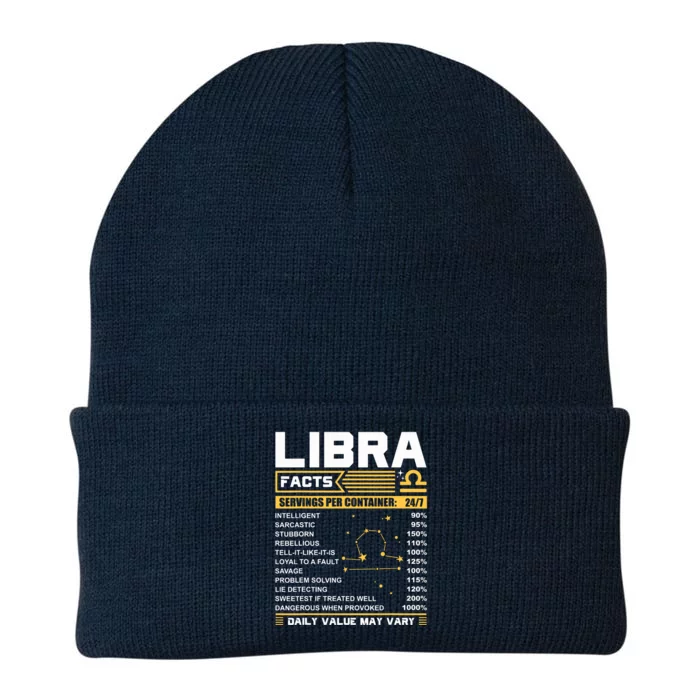 Libra Birthday Gifts Libra Facts Funny Knit Cap Winter Beanie