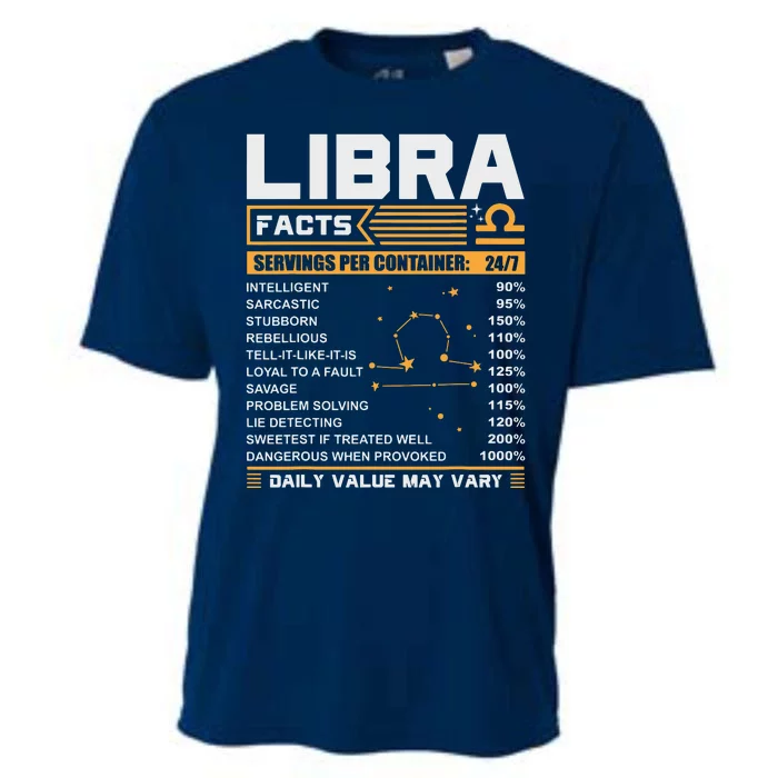 Libra Birthday Gifts Libra Facts Funny Cooling Performance Crew T-Shirt