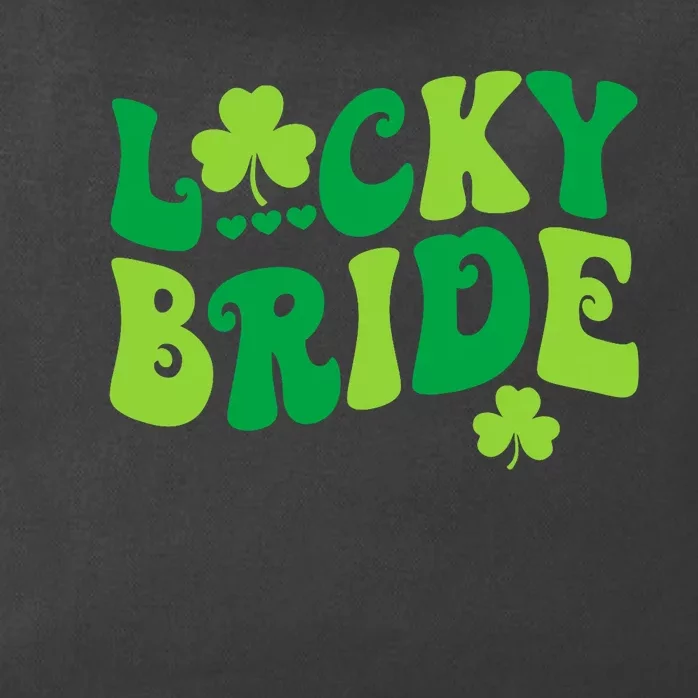 Lucky Bride Groom Couples Matching Wedding St PatrickS Day Zip Tote Bag