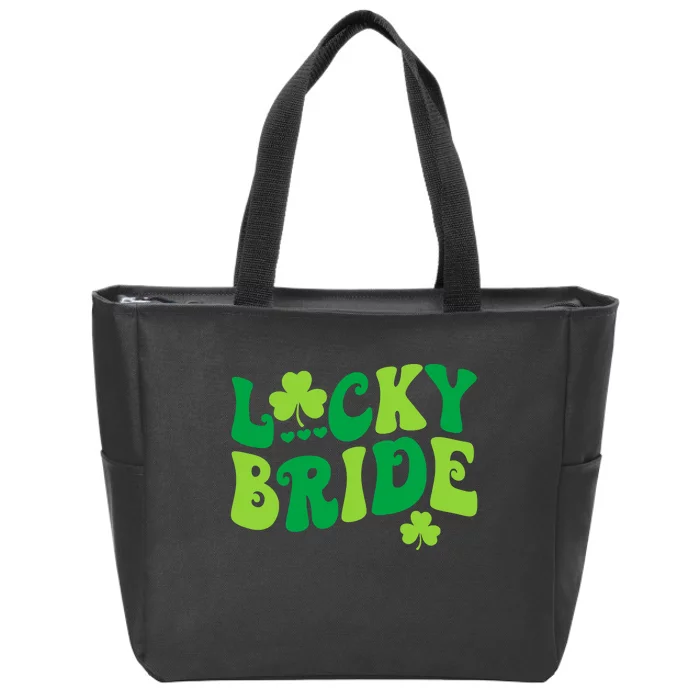 Lucky Bride Groom Couples Matching Wedding St PatrickS Day Zip Tote Bag