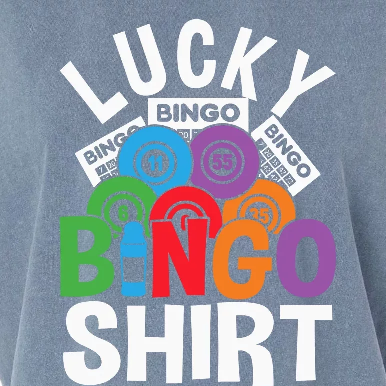 Lucky Bingo Gambling Fun Bingo Lover Design Garment-Dyed Women's Muscle Tee