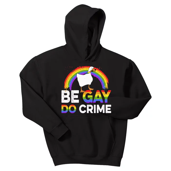 LGBT Be Gay Do Crime Kids Hoodie