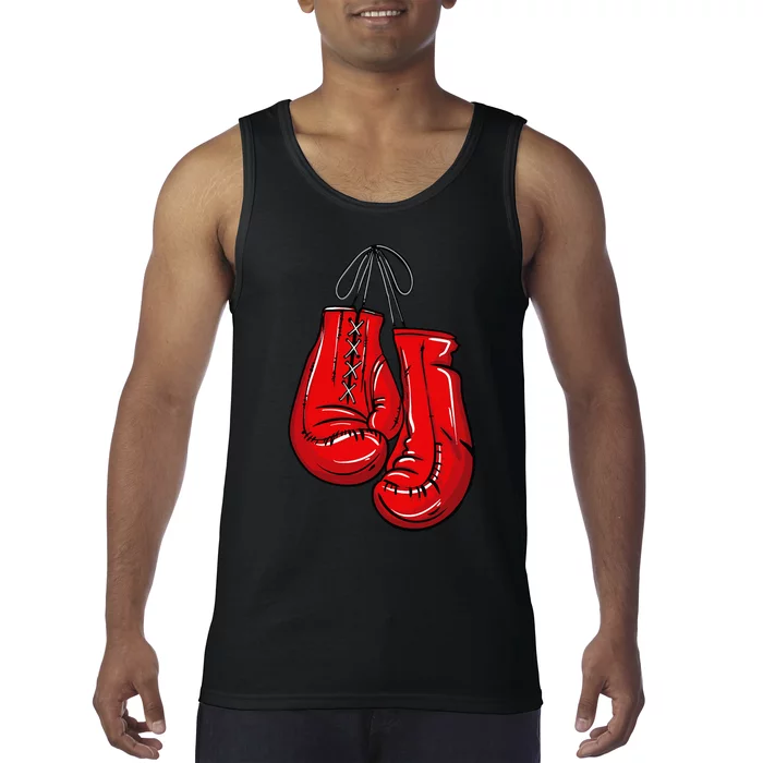 Love Boxing Gloves Illustration Gifts Boxer Gift Tank Top