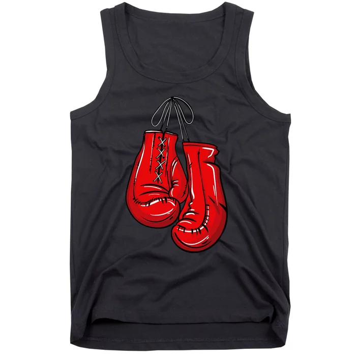 Love Boxing Gloves Illustration Gifts Boxer Gift Tank Top