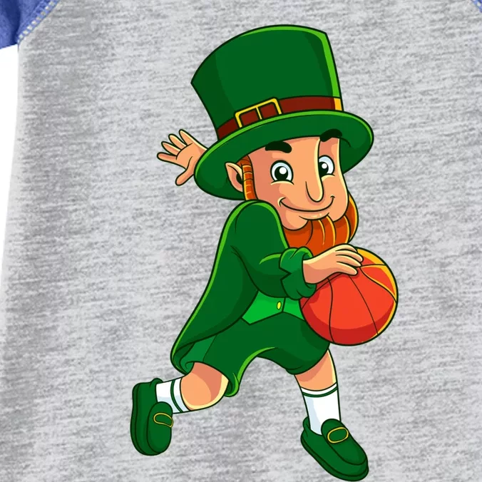 Leprechaun Basketball Gift St Patrick's Day Irish Gift Infant Baby Jersey Bodysuit