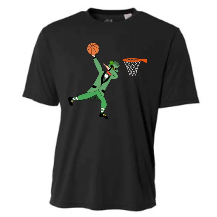 Leprechaun Basketball Gift St Patricks Day Sport Tee Gift Cooling Performance Crew T-Shirt