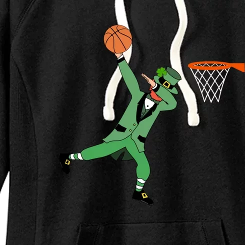 Leprechaun Basketball Gift St Patricks Day Sport Tee Gift Women's Fleece Hoodie