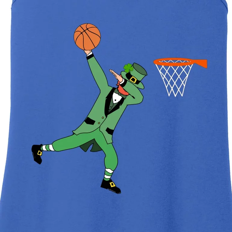 Leprechaun Basketball Gift St Patricks Day Sport Tee Gift Ladies Essential Tank