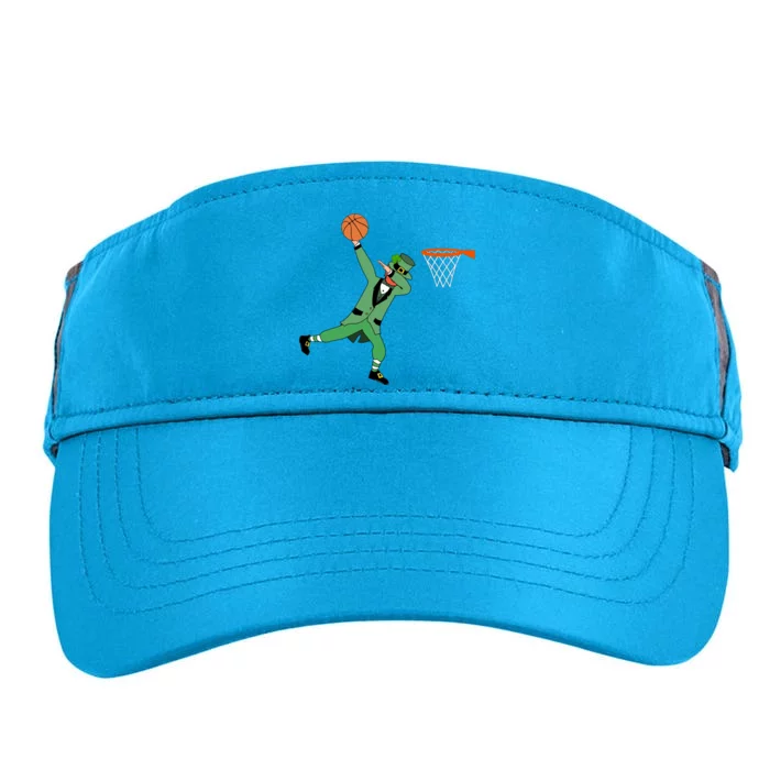 Leprechaun Basketball Gift St Patricks Day Sport Tee Gift Adult Drive Performance Visor