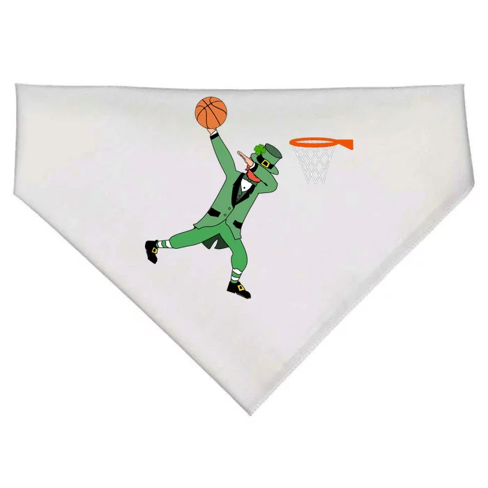 Leprechaun Basketball Gift St Patricks Day Sport Tee Gift USA-Made Doggie Bandana