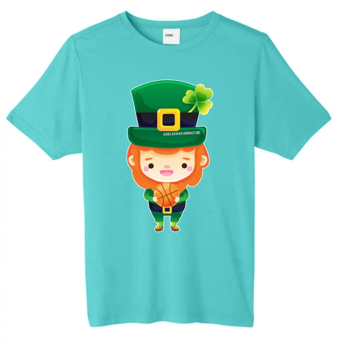 Leprechaun Basketball Gift St Patricks Day Gift ChromaSoft Performance T-Shirt