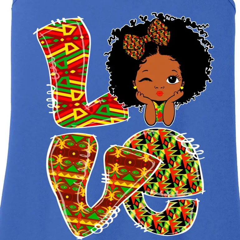 Love Black History Month Juneteenth African American Pride Funny Gift Ladies Essential Tank