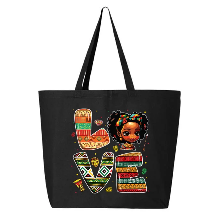 Love Black History Month Strong African 25L Jumbo Tote