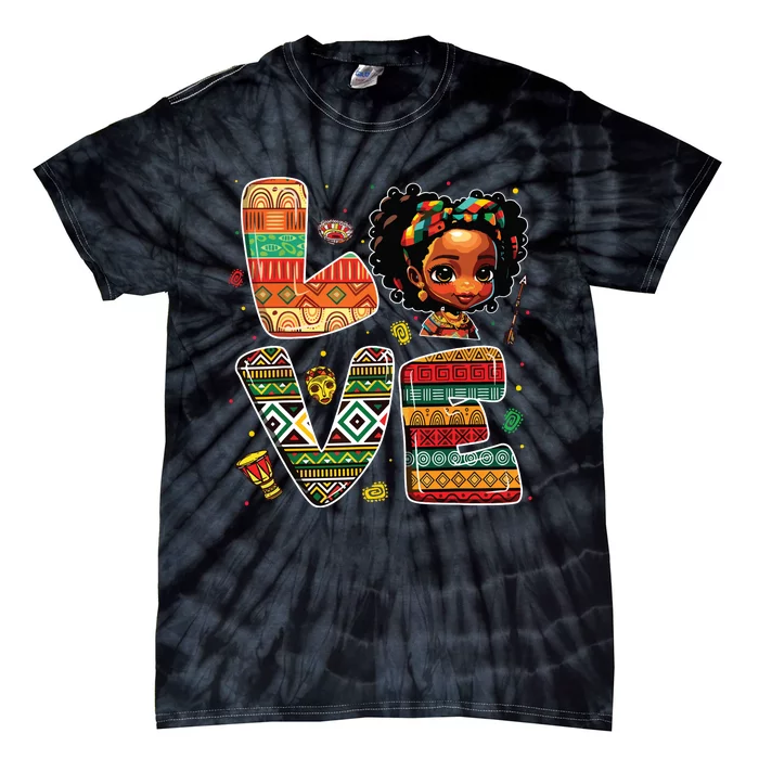 Love Black History Month Strong African Tie-Dye T-Shirt