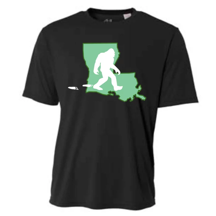 Louisiana Bigfoot Hunter State Gift Cooling Performance Crew T-Shirt