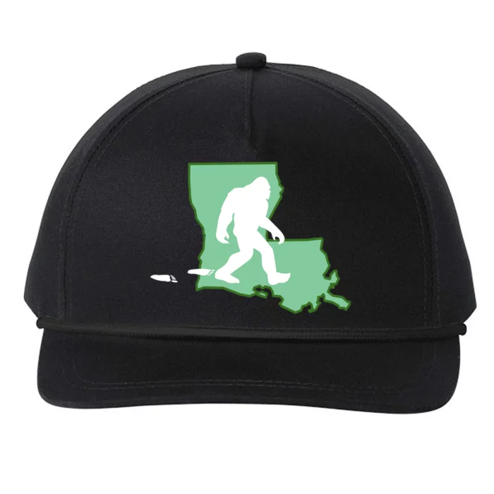 Louisiana Bigfoot Hunter State Gift Snapback Five-Panel Rope Hat