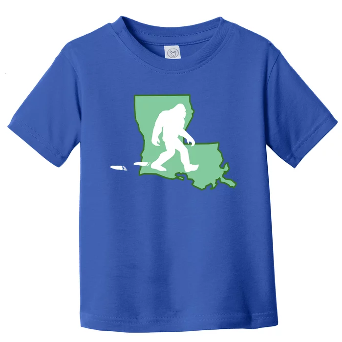 Louisiana Bigfoot Hunter State Gift Toddler T-Shirt