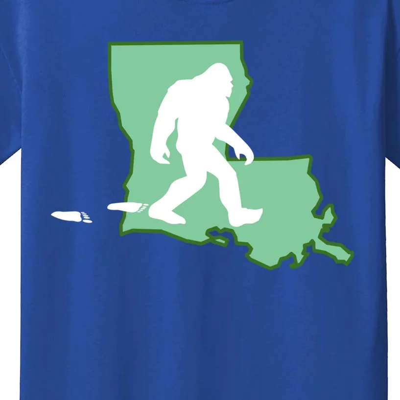 Louisiana Bigfoot Hunter State Gift Kids T-Shirt