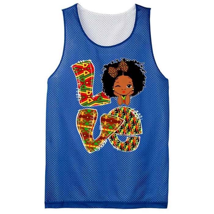 Love Black History Month Juneteenth African American Pride Gift Mesh Reversible Basketball Jersey Tank