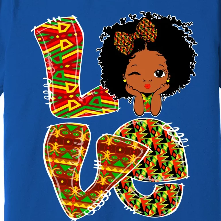 Love Black History Month Juneteenth African American Pride Gift Premium T-Shirt