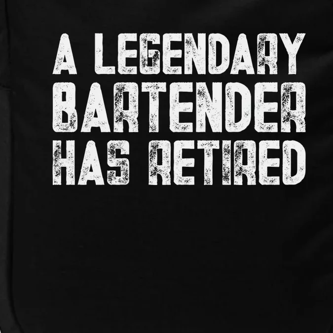 Legendary Bartender Has Retired Funny Retirement Impact Tech Backpack