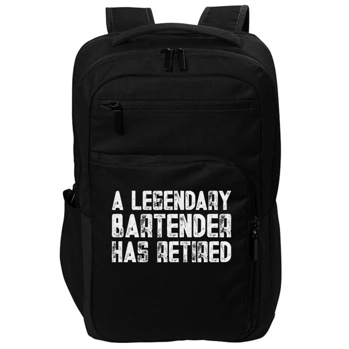 Legendary Bartender Has Retired Funny Retirement Impact Tech Backpack