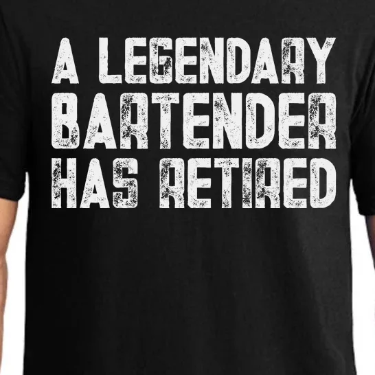 Legendary Bartender Has Retired Funny Retirement Pajama Set