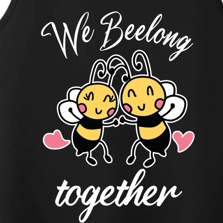 Loving Bees Hearts For Couples Valentines Day Meaningful Gift Performance Tank