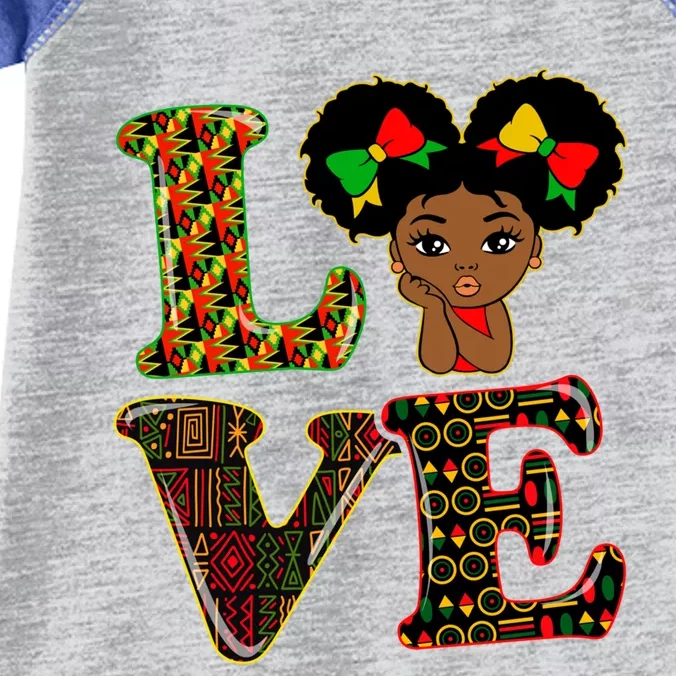 Love Black History Month Strong African Blm Juneteenth Funny Gift Infant Baby Jersey Bodysuit