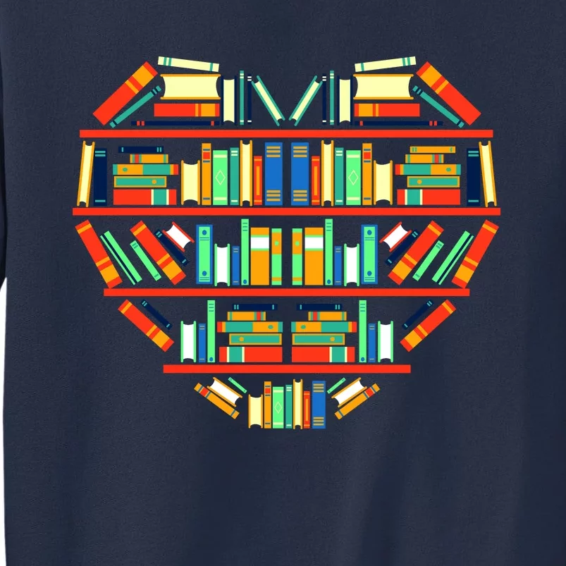 Love Books Heart Sweatshirt