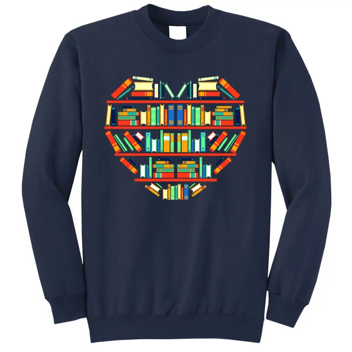 Love Books Heart Sweatshirt