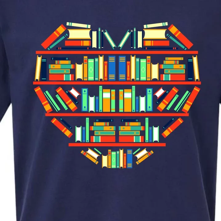 Love Books Heart Sueded Cloud Jersey T-Shirt