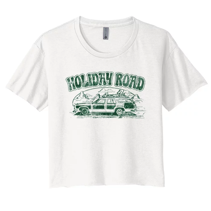 Lindsey B.U.C.K.I.N.G.H.A.M Holiday Road Women's Crop Top Tee