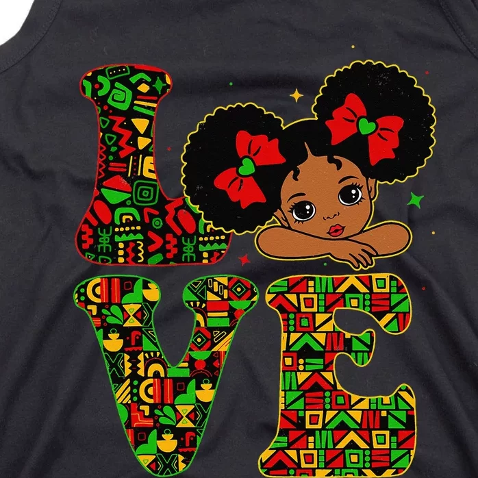 LOVE Black History Month Juneteenth Strong African Tank Top