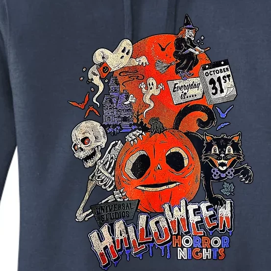 Lil Boo Halloween Horror Nights Every Is October 31St Women's Pullover Hoodie