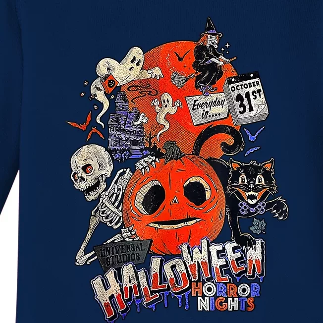 Lil Boo Halloween Horror Nights Every Is October 31St Baby Long Sleeve Bodysuit