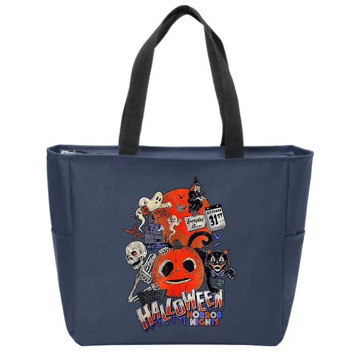 Lil Boo Halloween Horror Nights Every Is October 31St Zip Tote Bag