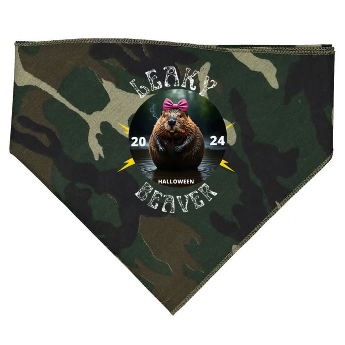 Leaky Beaver Halloween 2024 USA-Made Doggie Bandana