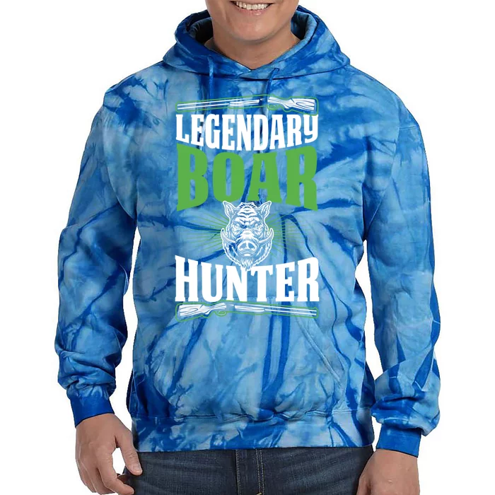 Legendary Boar Hunter Funny Best Hunting Dad Gift Tie Dye Hoodie