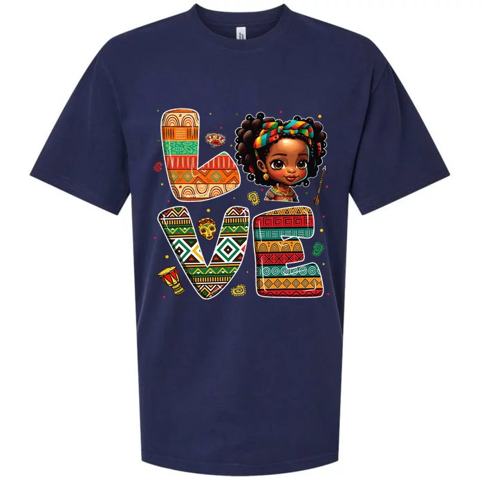 LOVE Black History Month Strong African Sueded Cloud Jersey T-Shirt