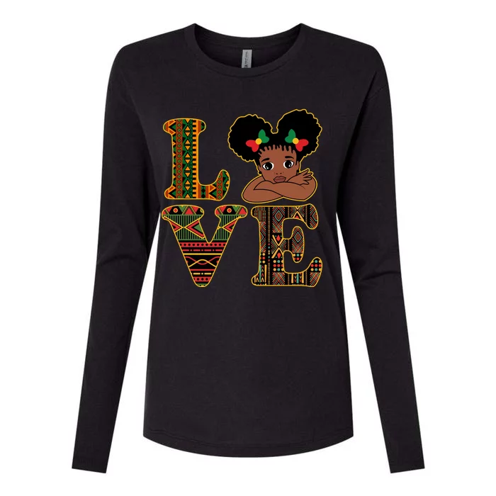 Love Black History Month Cute Pride Womens Cotton Relaxed Long Sleeve T-Shirt