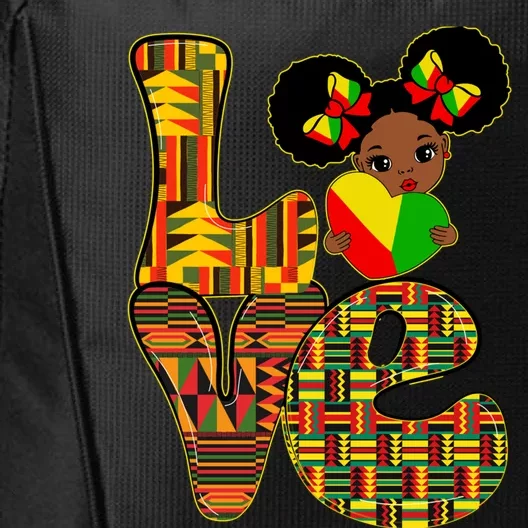 Love Black History Month Juneteenth Strong African Gift City Backpack