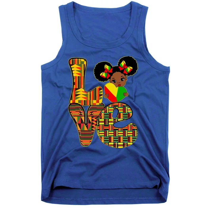 Love Black History Month Juneteenth Strong African Gift Tank Top