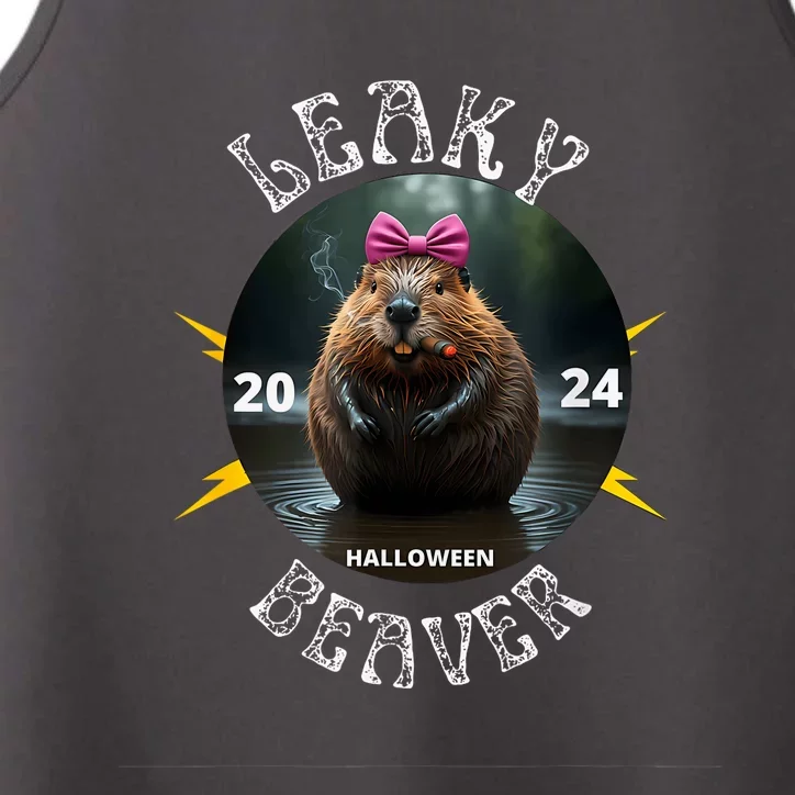 Leaky Beaver Halloween 2024 Performance Tank