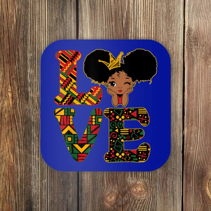 Love Black History Month Strong African Funny Gift Coaster