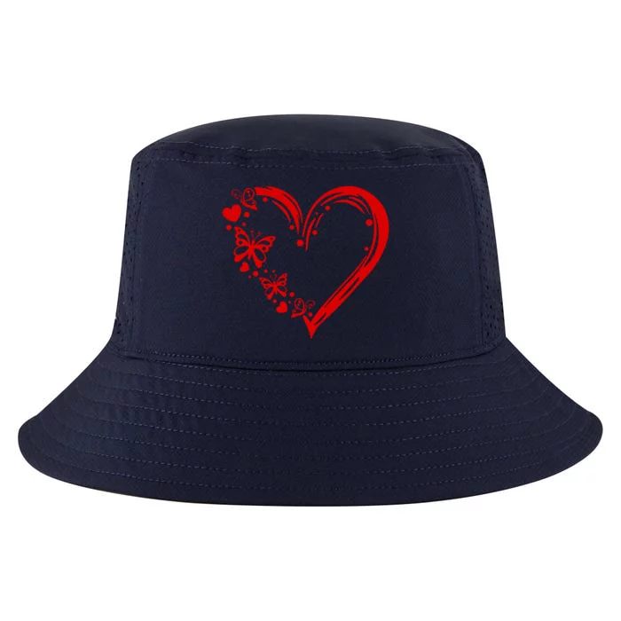 Love Butterfly Heart Cool Comfort Performance Bucket Hat