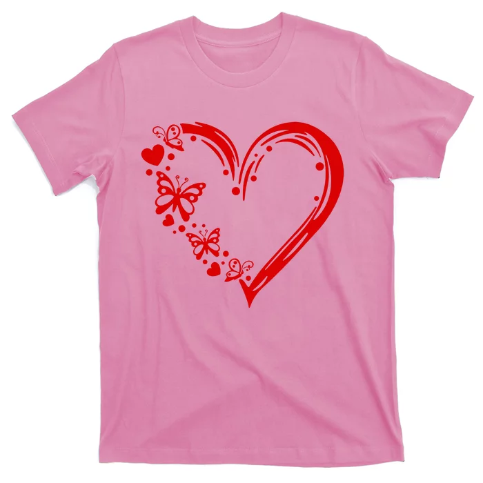 Love Butterfly Heart T-Shirt