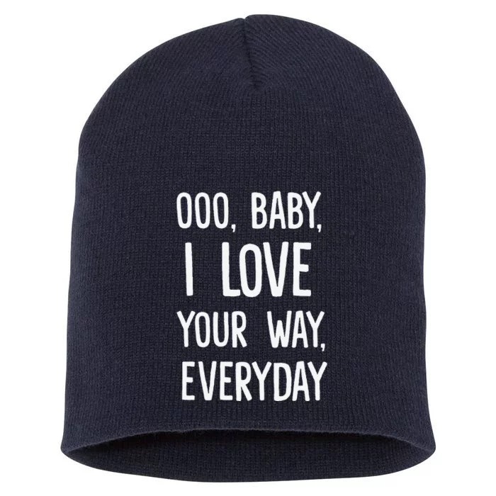 Lyriclyfe Baby I Love Your Way By Peter Frampton Short Acrylic Beanie