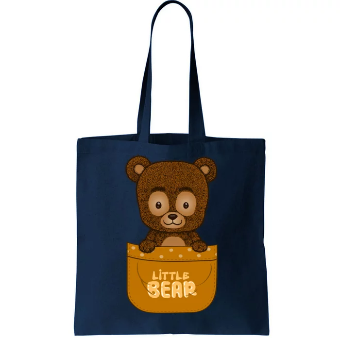 Little Bear Inside The Pocket Tote Bag